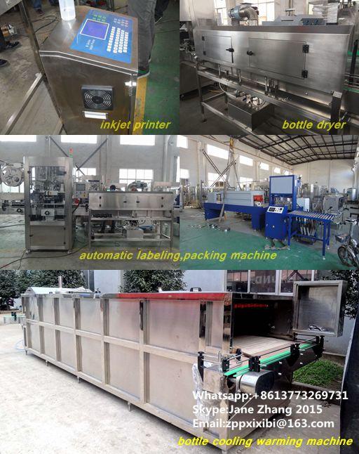 Αποστηρωμένος βαθμός τροφίμων μηχανών πλήρωσης μπουκαλιών γυαλιού γάλακτος/γραμμών παραγωγής εμφιάλωσης SS304 4