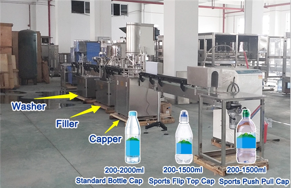 A - Η πλήρης πλήρης γραμμή παραγωγής νερού Ζ περιλαμβάνει τη μηχανή πλήρωσης νερού/τον εξοπλισμό συσκευασίας νερού 5