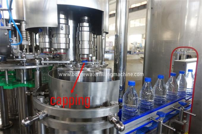 Ορυκτές καθαρές μηχανές πλήρωσης κατανάλωσης υγρές, αυτόματο γεμίζοντας σύστημα μπουκαλιών νερό 3