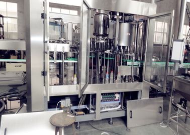 Glass Bottle Carbonated Drink Filling Machine , Carbonated Soft Drink Filling Machines