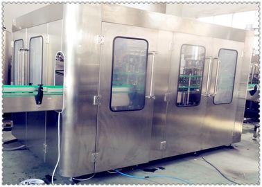 3in 1 Glass  Water Bottle Filling Machine 6000kg 8.63kw  Stainless Steel Material