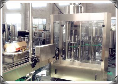 3in 1 Glass  Water Bottle Filling Machine 6000kg 8.63kw  Stainless Steel Material